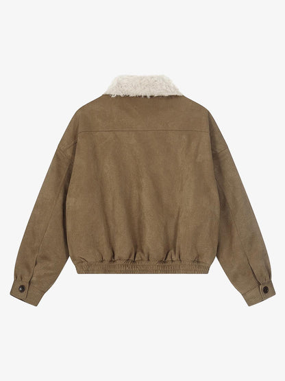 Stylish Faux Fur Collar Jacket for Men and Women - Trendy Design with High-Quality Features 