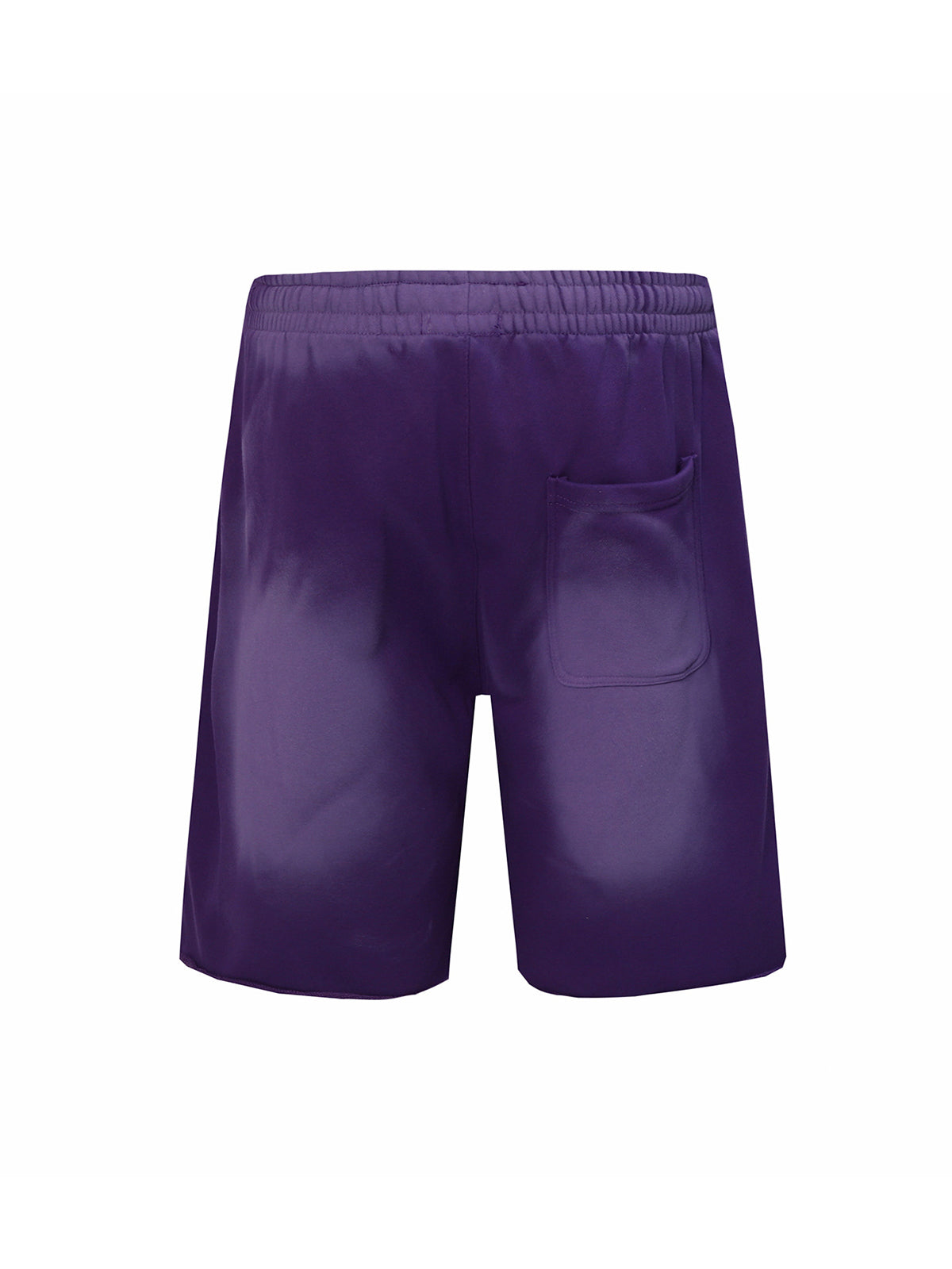 Gradient Letter Print Drawstring Shorts