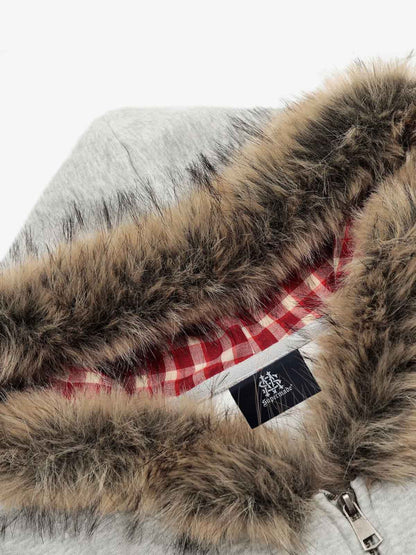 Stylish Faux Fur Hooded Sweatshirt for Winter and Casual Wear 