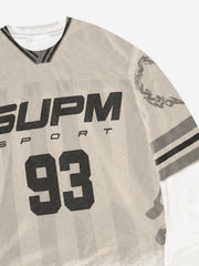 3D Graphic Jersey Long Sleeve Tee