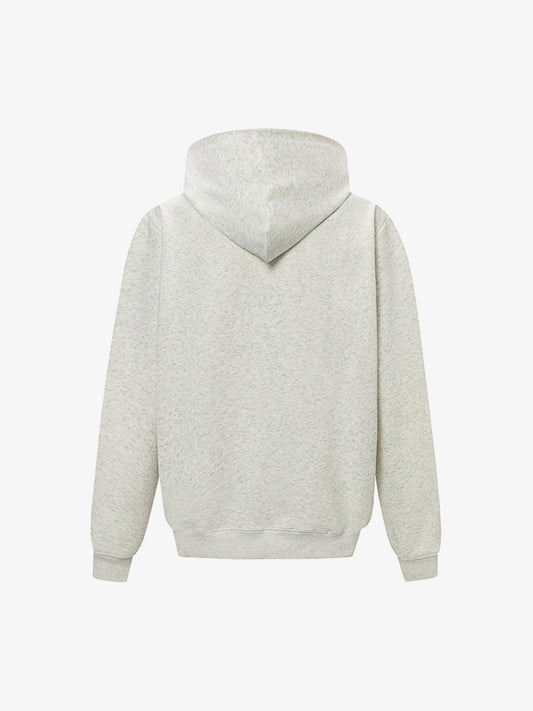 Unisex Hoodie with Embroidered Earth and Star Design - Trendy and Bold Statement Piece 