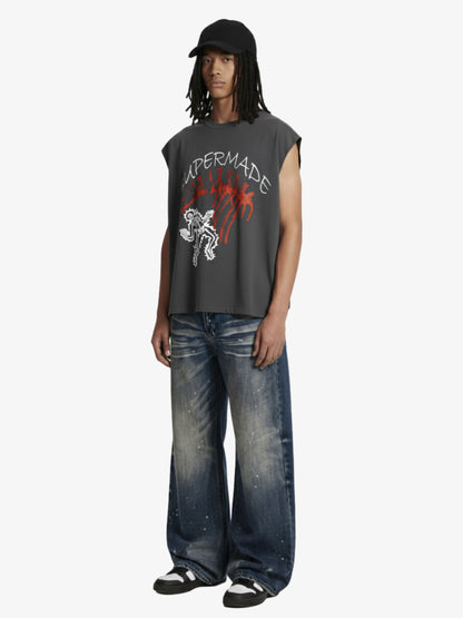 Fun Graphic Print Boxy Silhouette T-Shirt 