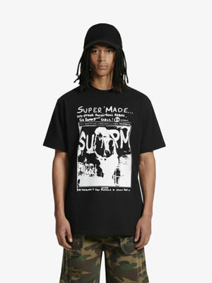 Vintage Washed Punk Graphic Print T-Shirt 