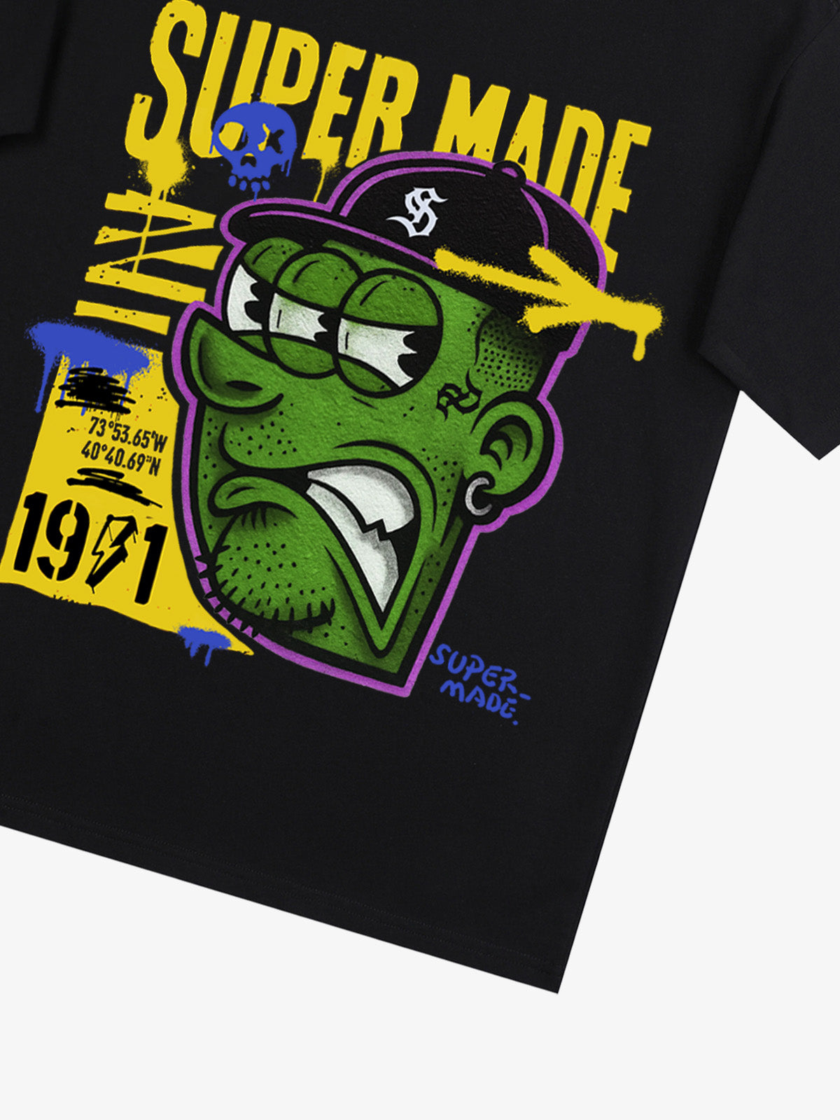 Bold Monster Design Graphic T-Shirt 