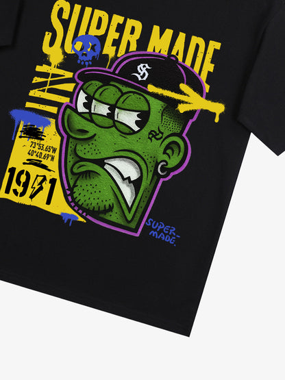 Bold Monster Design Graphic T-Shirt 
