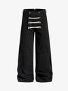 Military Button Baggy Cargo Pants