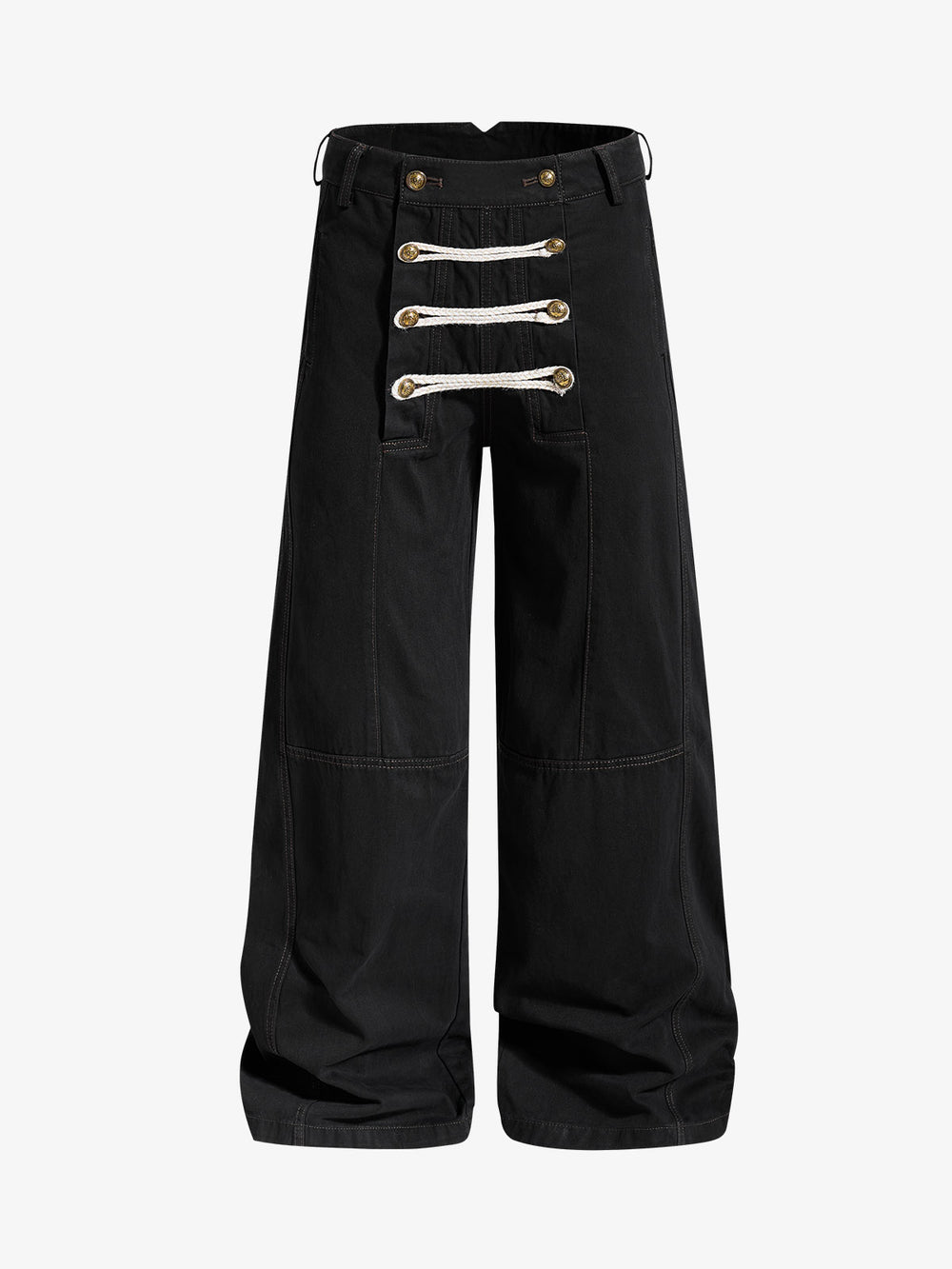 Military Button Baggy Cargo Pants