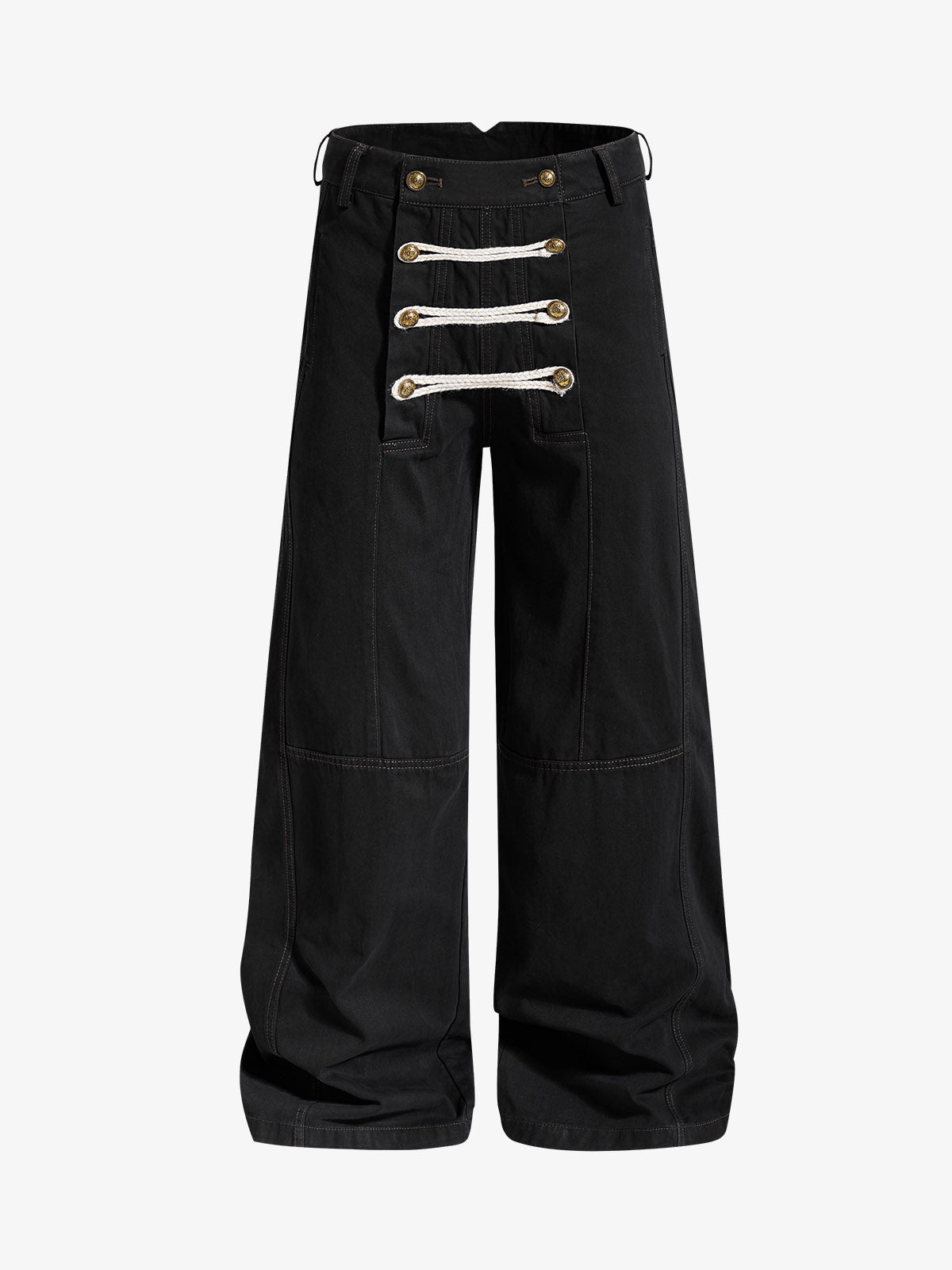 Military Button Baggy Cargo Pants