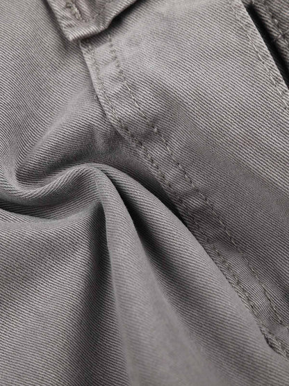 Distressed Multi-Pocket Cargo Shorts