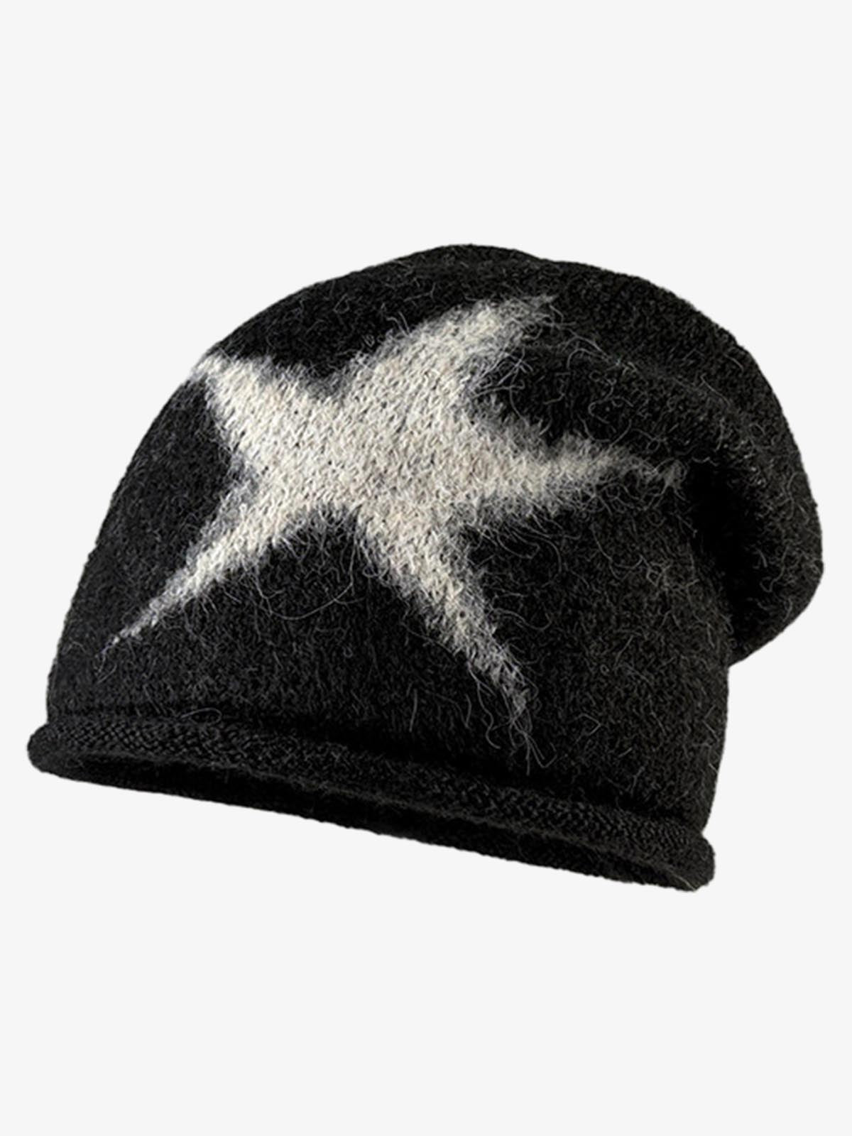 Star Pattern Knit Beanie 
