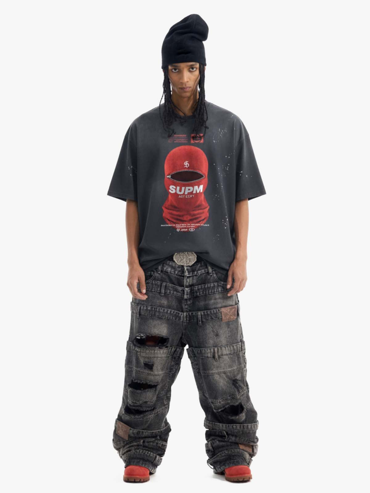 Red Balaclava Graphic T-Shirt 