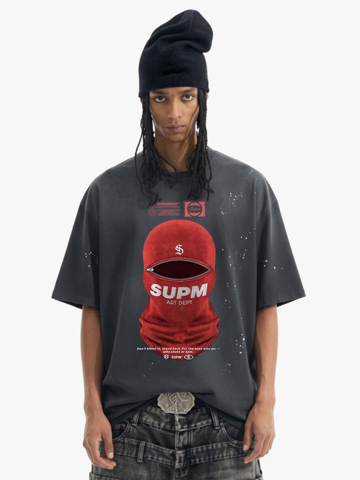 Red Balaclava Graphic T-Shirt 