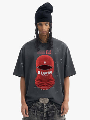Red Balaclava Graphic T-Shirt 