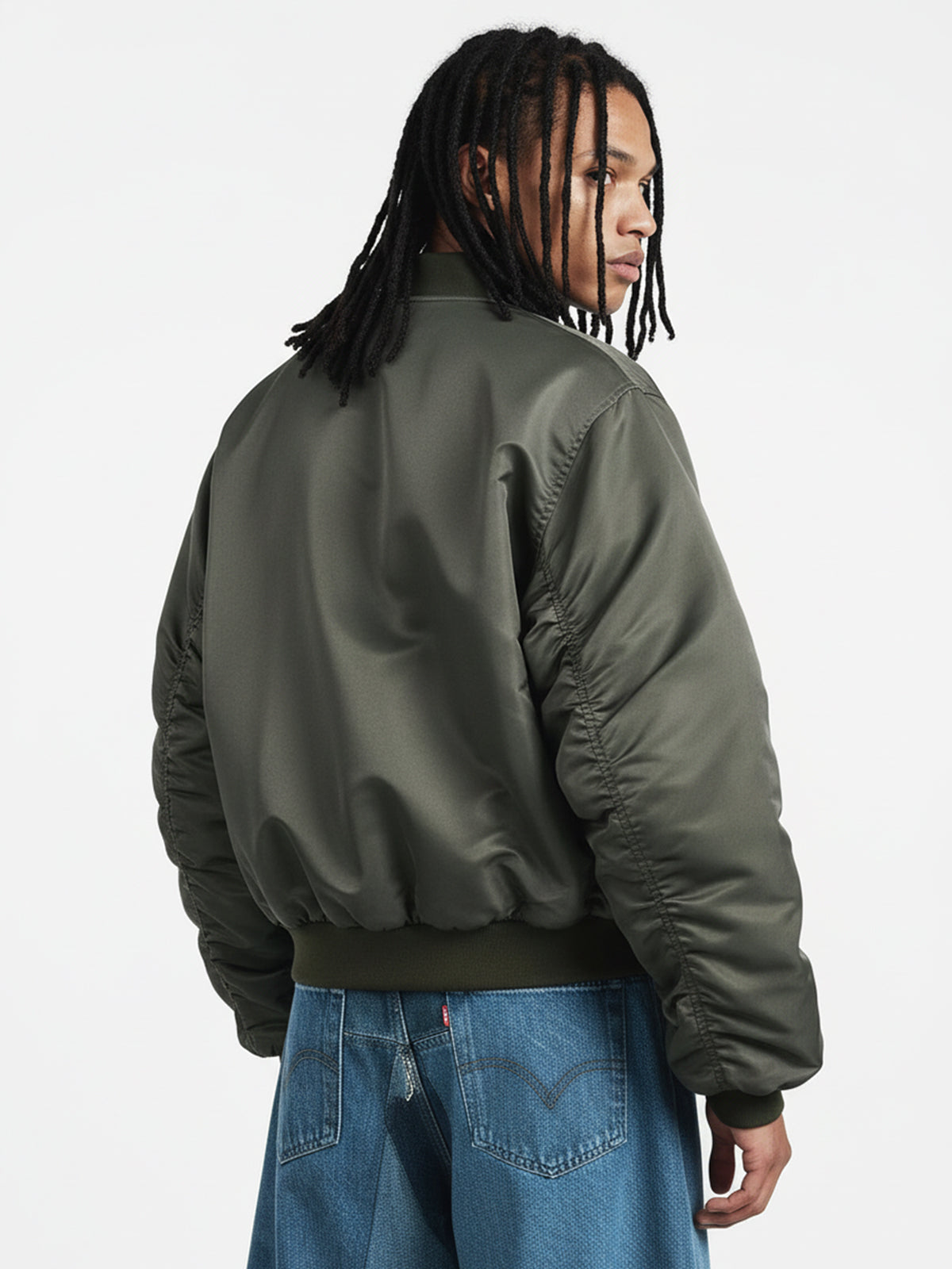 Vintage Patchwork Ripped Barrel Jeans 