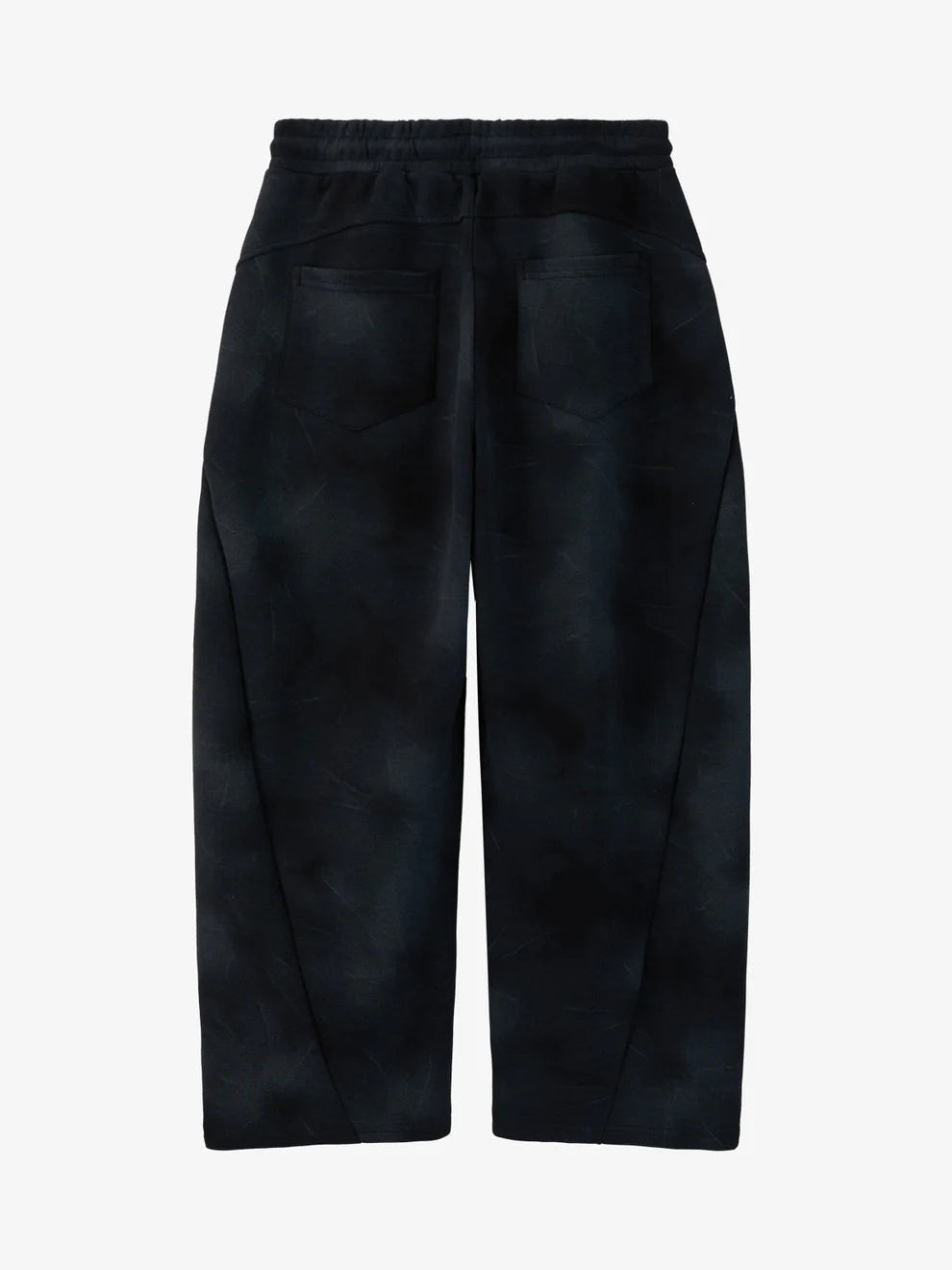 Vintage Washed Tie-Dye Zip Up Hoodie & Barrel Sweatpants Tracksuit 