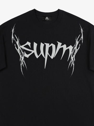 SUPM Gothic Sharp Letter Graphic T-Shirt 