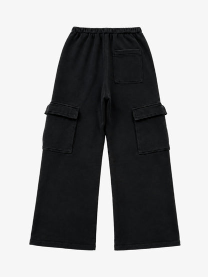 Washed Wide-Leg Sweatpants
