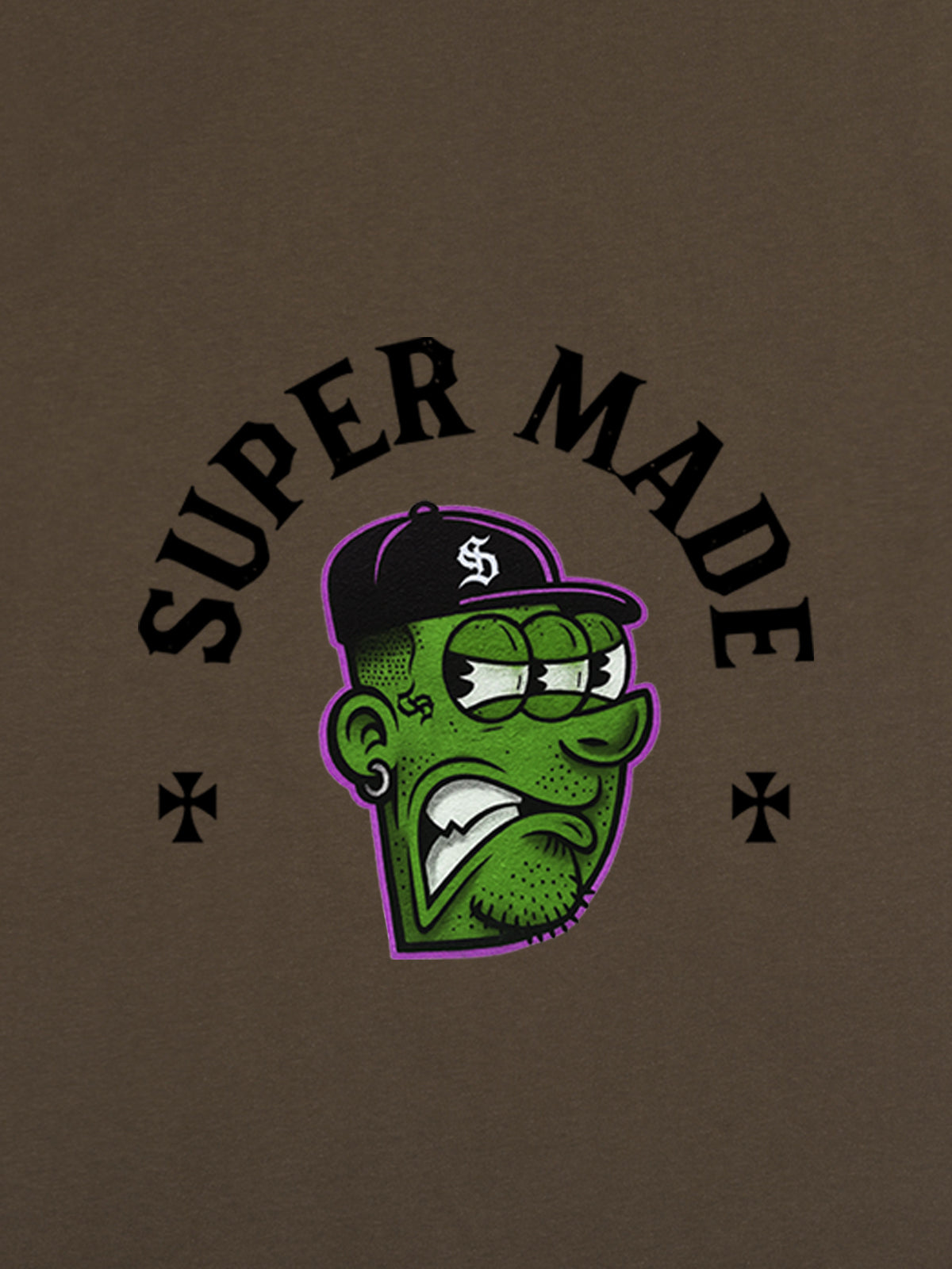 Graphic T-Shirt with Bold Monster Design for Casual Wear 