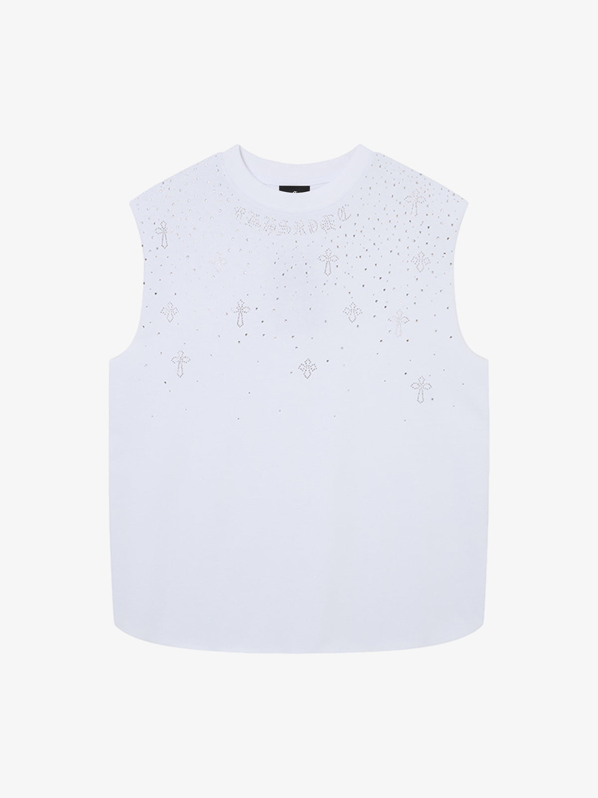 Rhinestone Cross Sports Vest