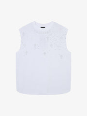 Rhinestone Cross Sports Vest