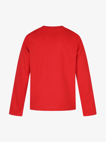 Street Style Cross Print Long-Sleeve T-Shirt