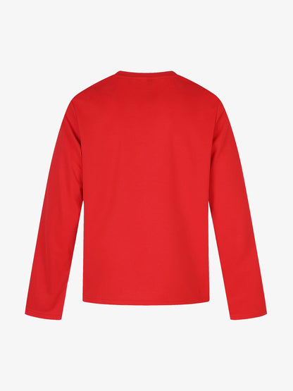 Street Style Cross Print Long-Sleeve T-Shirt