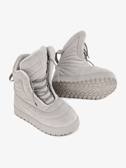 Futuristic Ribbed Padded Boots