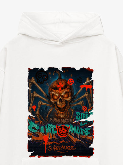 Bloody Dark Skull Spider Hoodie 