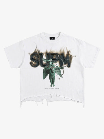 Distressed Art Print Tee