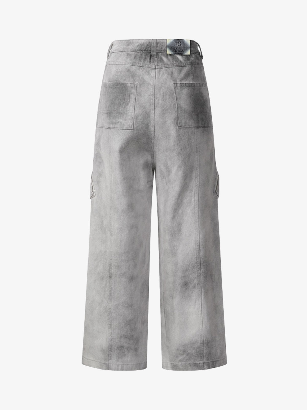 Vintage Double Waist Utility Cargo Jeans