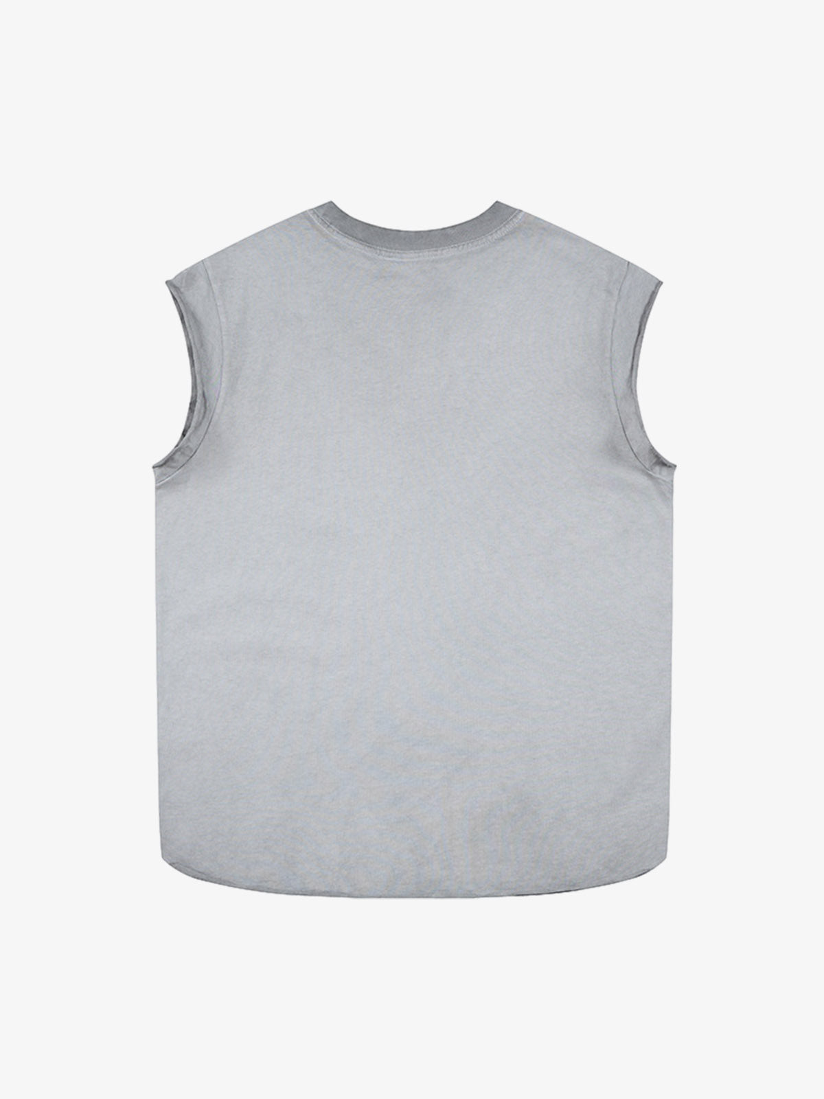 Letter Cross Graphic Distressed Tank Top