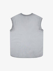 Letter Cross Graphic Distressed Tank Top