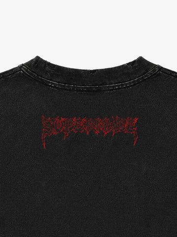 Skull Cross Graphic Long Sleeve Tee