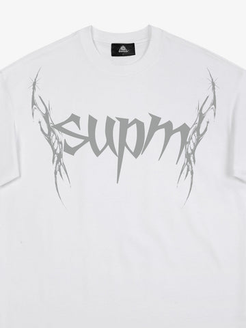 SUPM Gothic Sharp Letter Graphic T-Shirt 