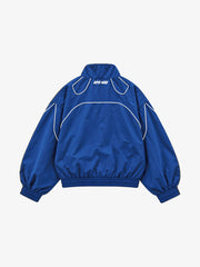 Retro Track Panel Zip-Up Jacket & Wide-Leg Track Pants Set