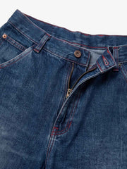Anchor Patchwork Embroidered Wide-Leg Jeans
