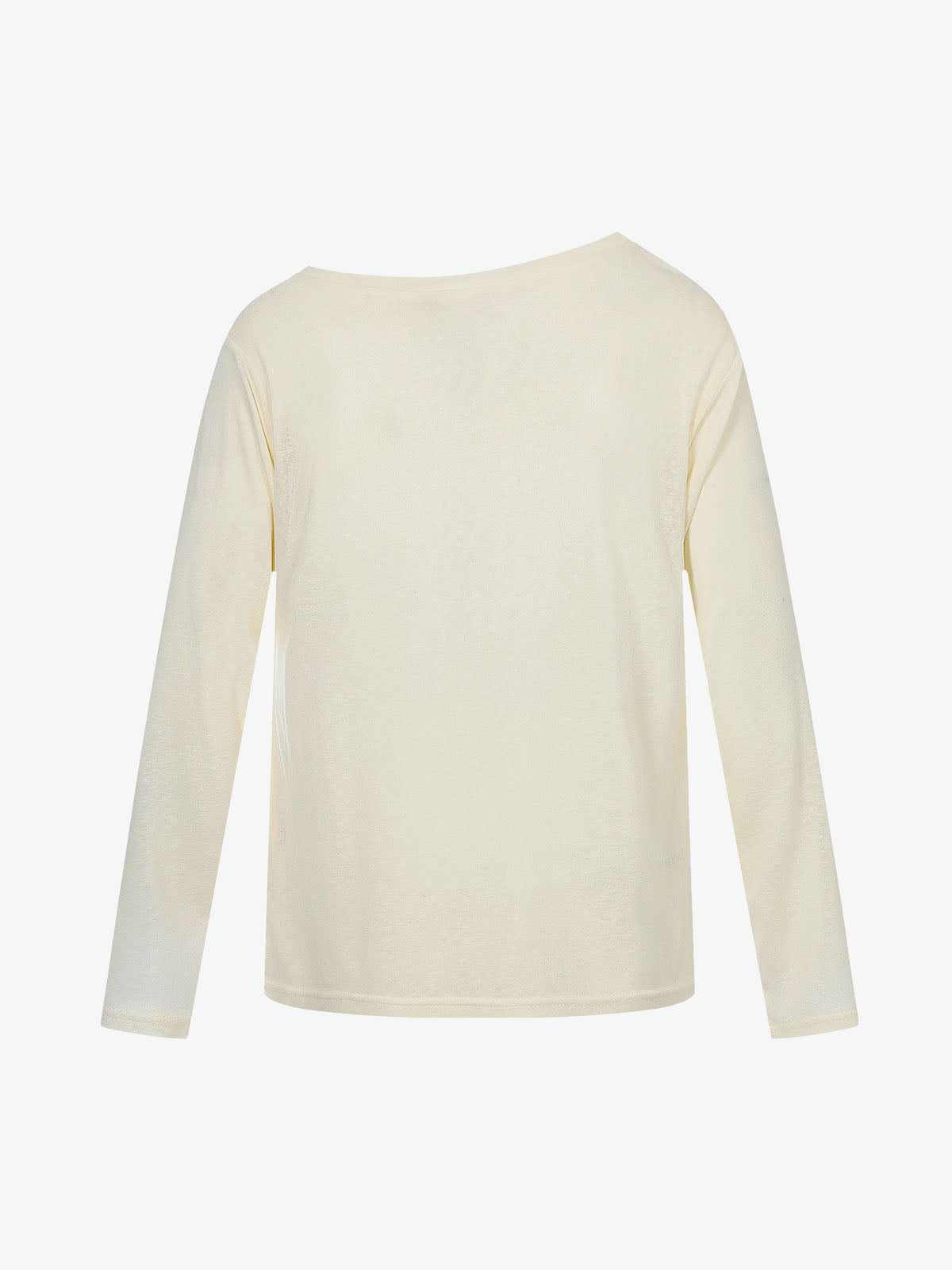 Off Shoulder Bow Graphic Long Sleeve T-Shirt 