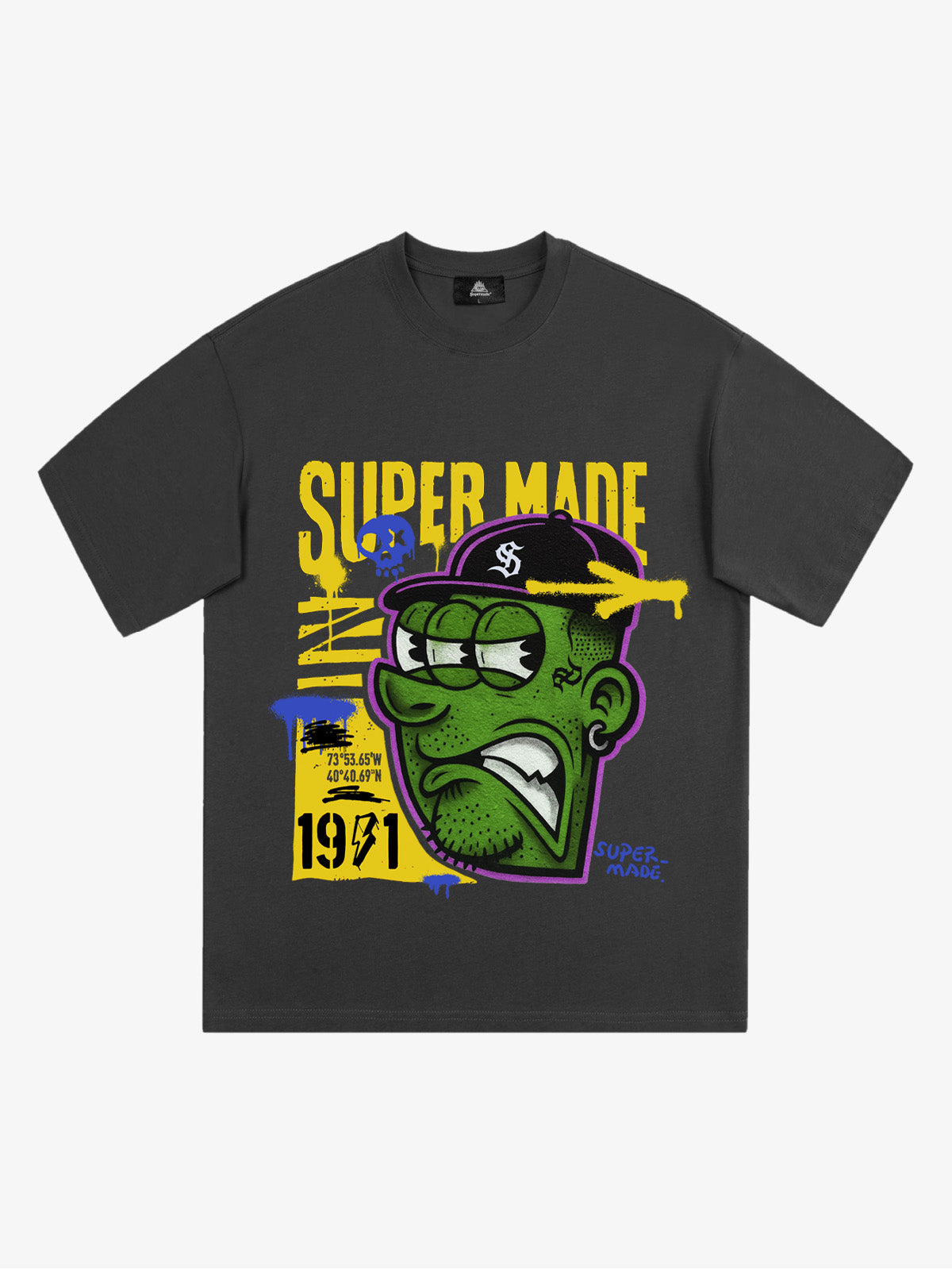 Bold Monster Design Graphic T-Shirt 