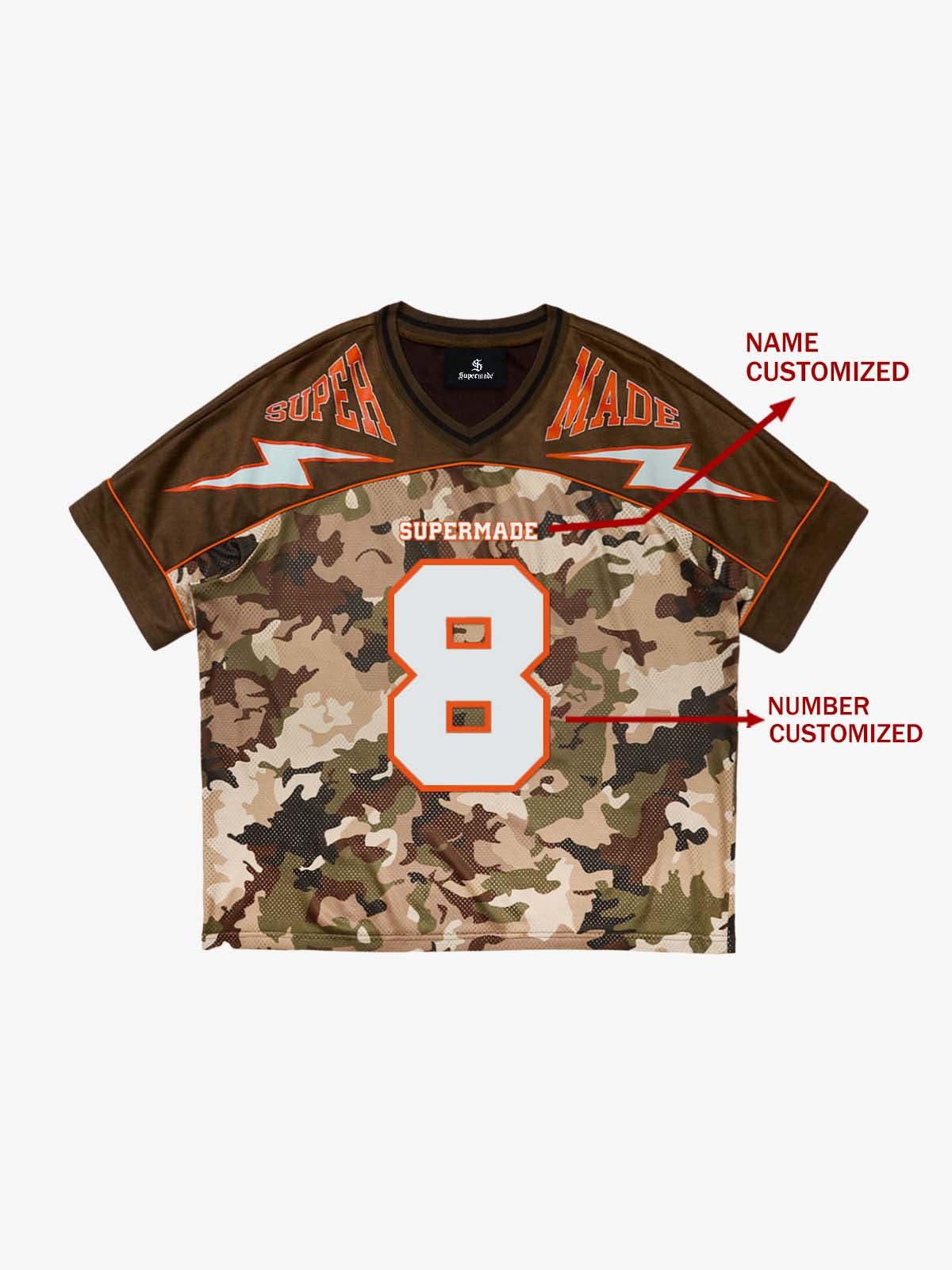 Original Camouflage Football Jersey T-Shirt - 2401 