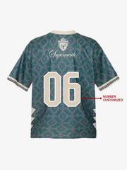 Retro Baroque Pattern Jersey T-Shirt 