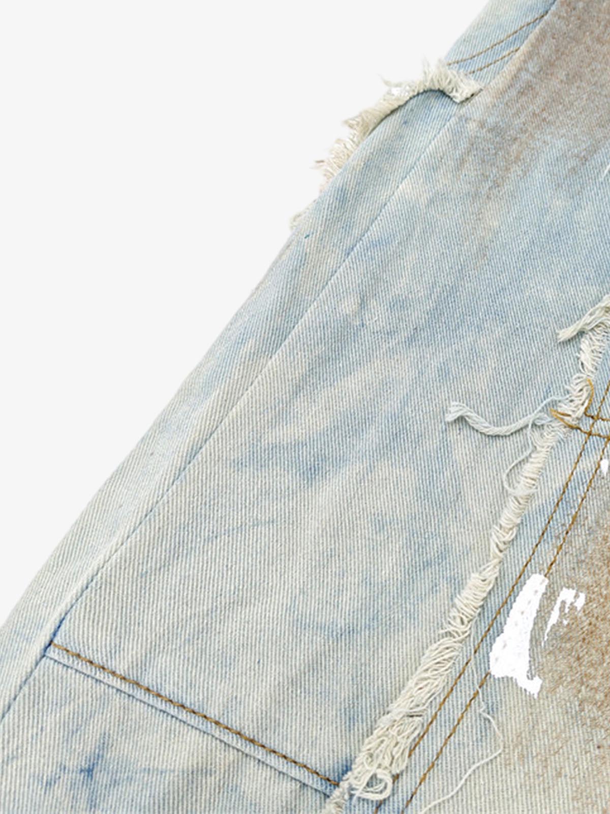 Distressed Ripped Jeans