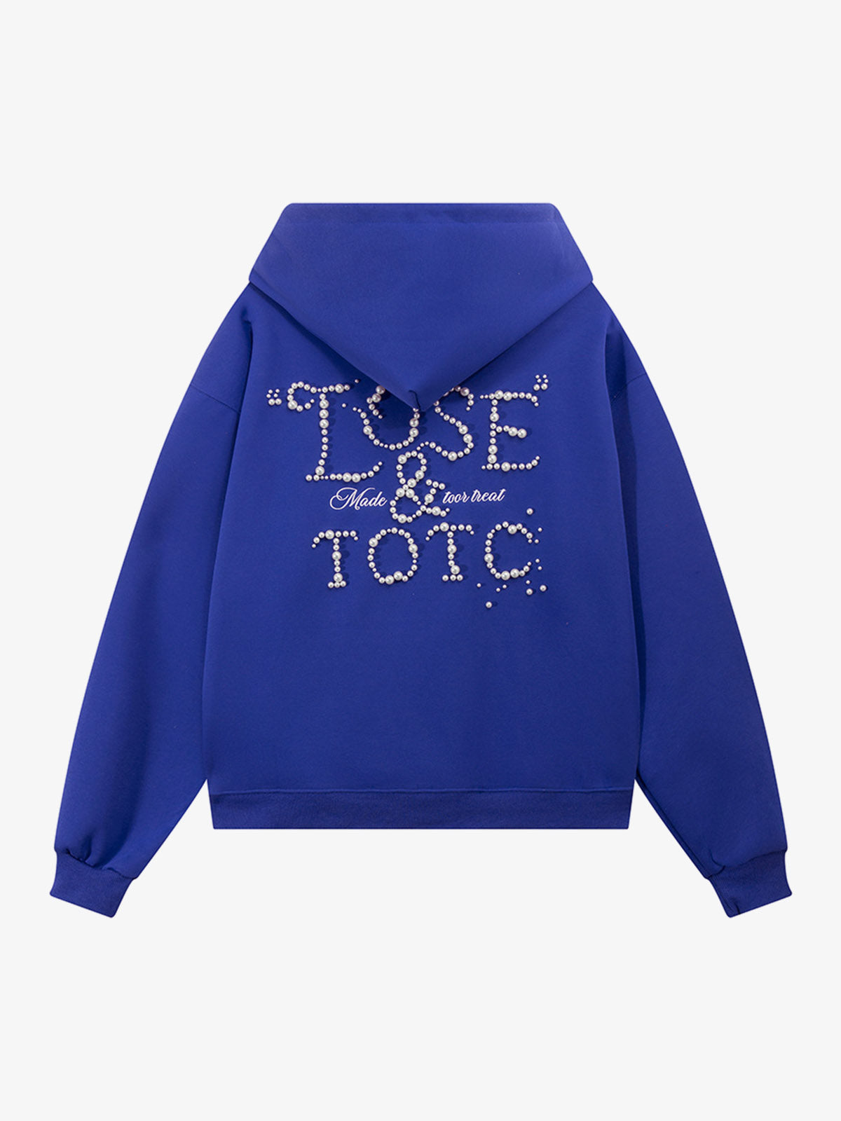 Street Beaded Loose Hoodie 