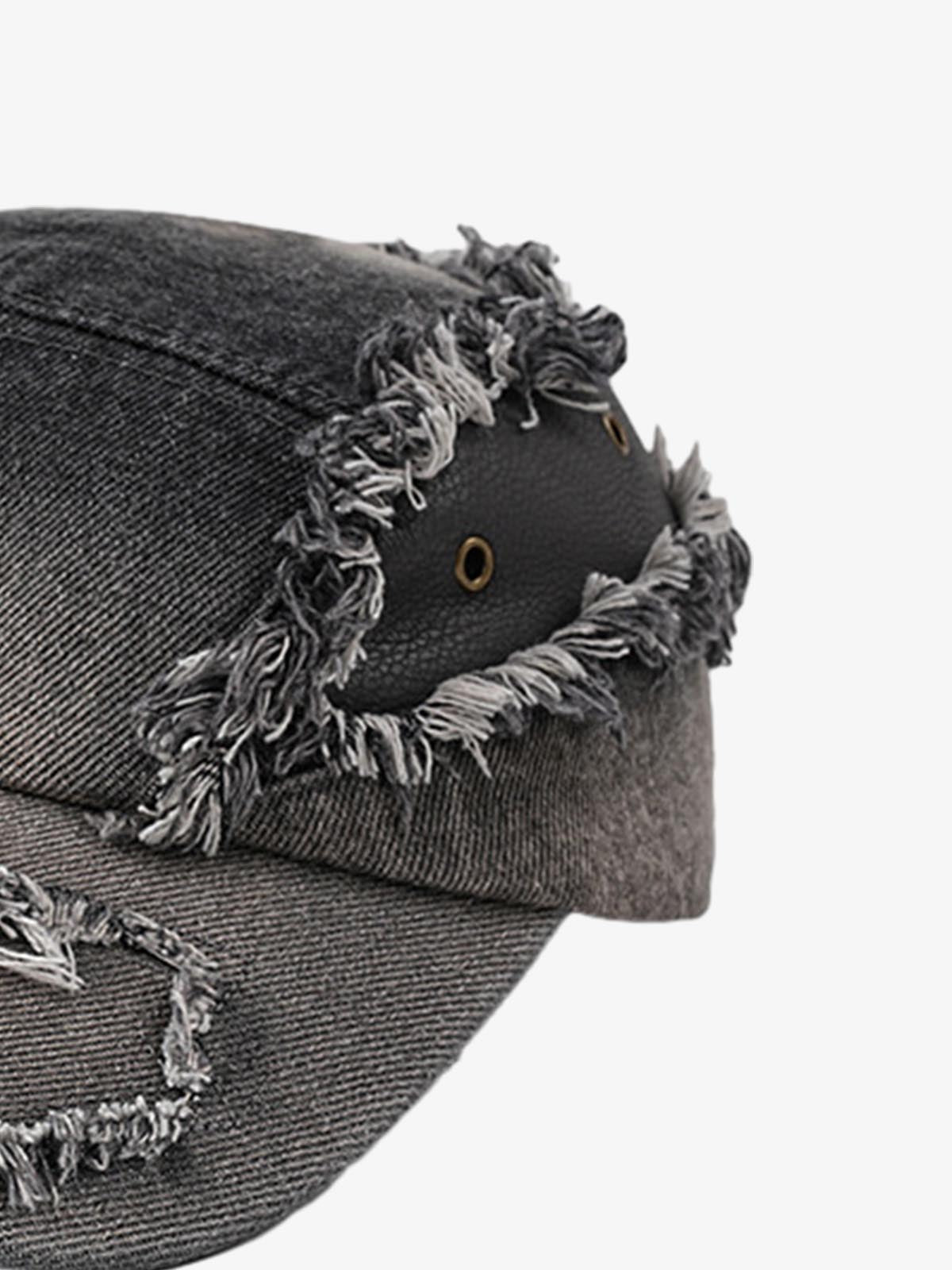 Ripped Denim Baseball Cap