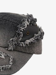 Ripped Denim Baseball Cap