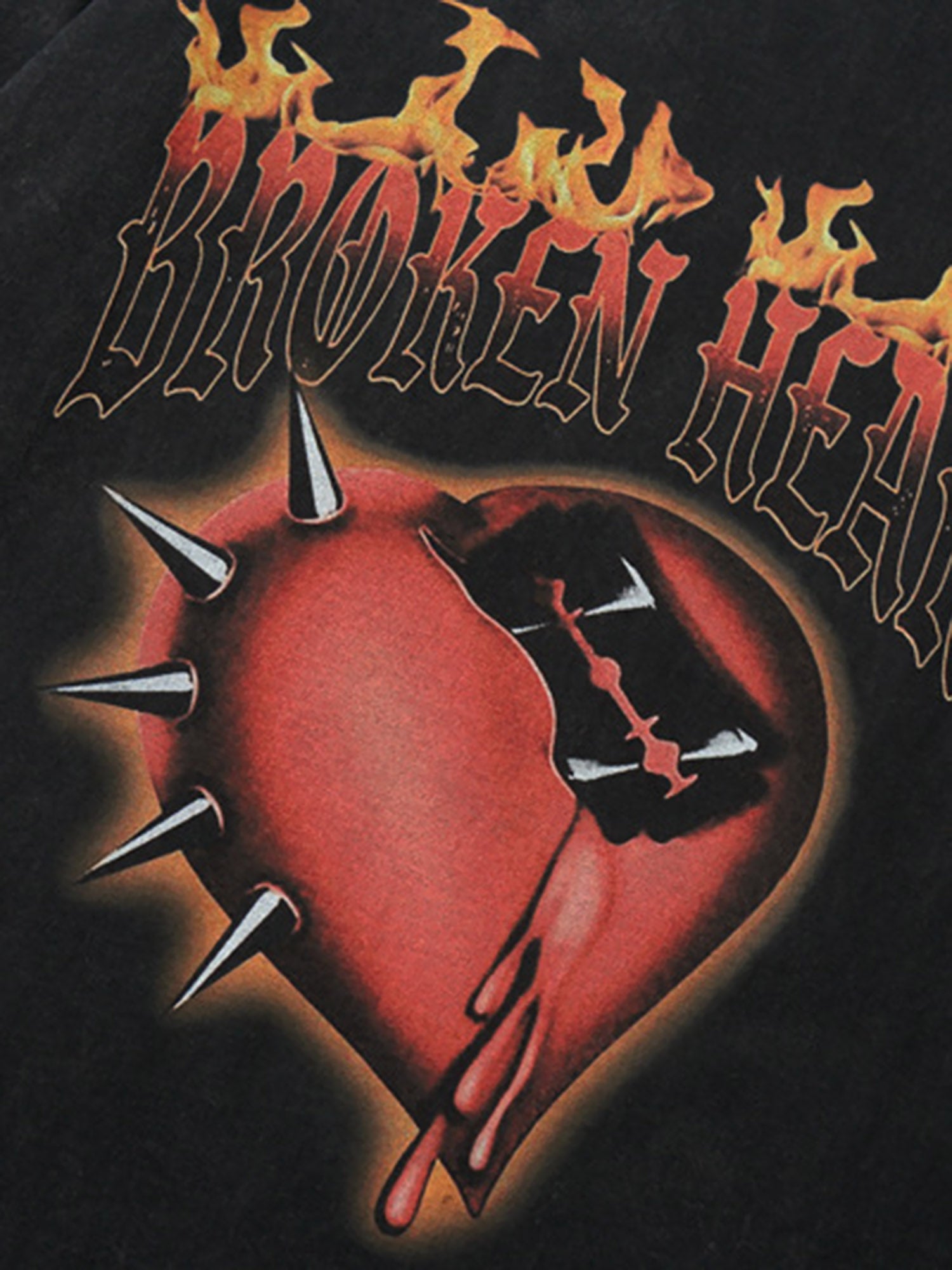 Thesupermade High Street Heart-print Dark T-shirt