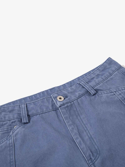 Embroidered Star Curved Seam Pants 