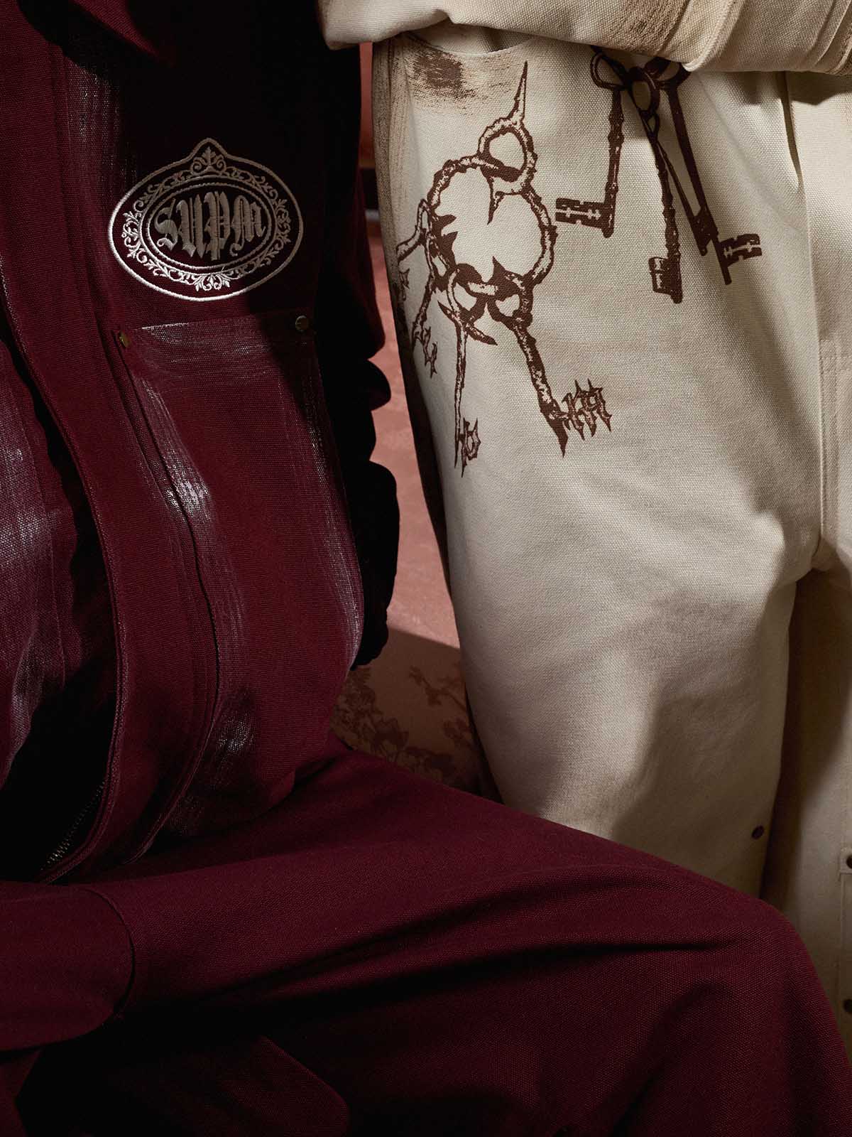 Cotton Blend Pink Track Suit with Supermad Logo Print and Side Stripes 