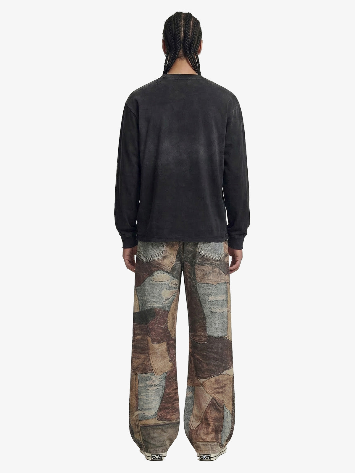 Thesupermade High Street Distressed Washed Printed Jeans - 2246 