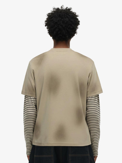 Vintage Band Portrait Graphic Layered Henley T-Shirt