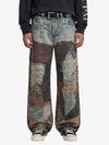 Thesupermade High Street Distressed Washed Printed Jeans - 2246 